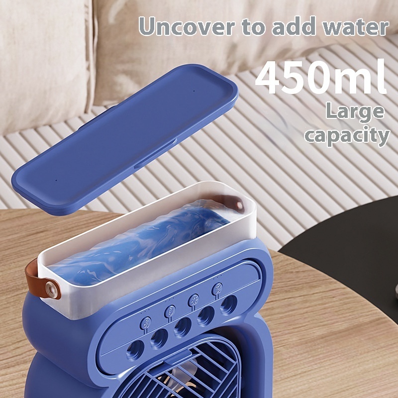 USB 3 In 1 Portable Air Cooler with Led Lights,3 speed and humidifier - Image 7
