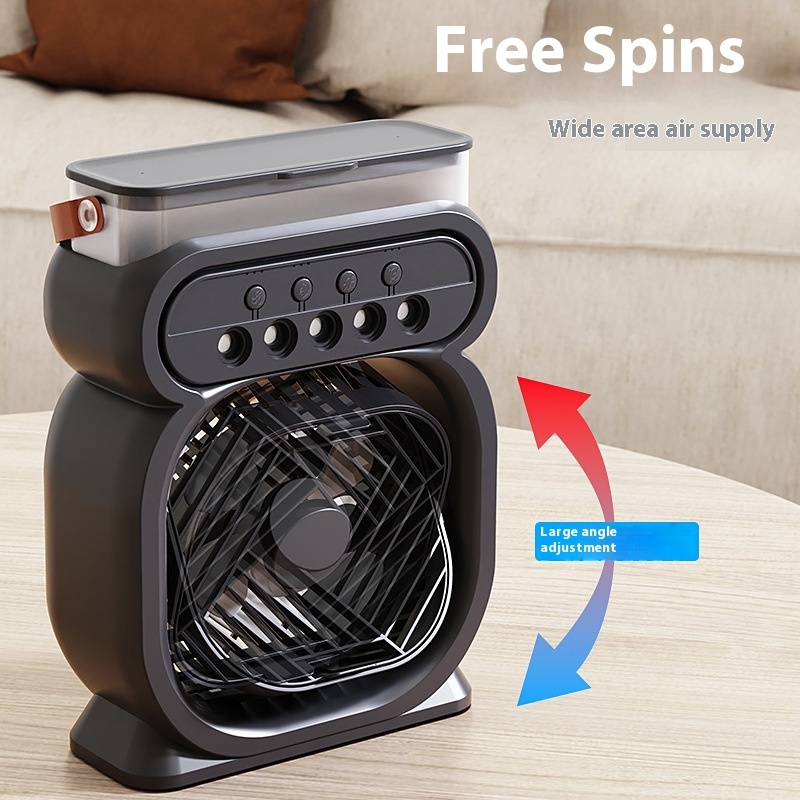 USB 3 In 1 Portable Air Cooler with Led Lights,3 speed and humidifier - Image 4