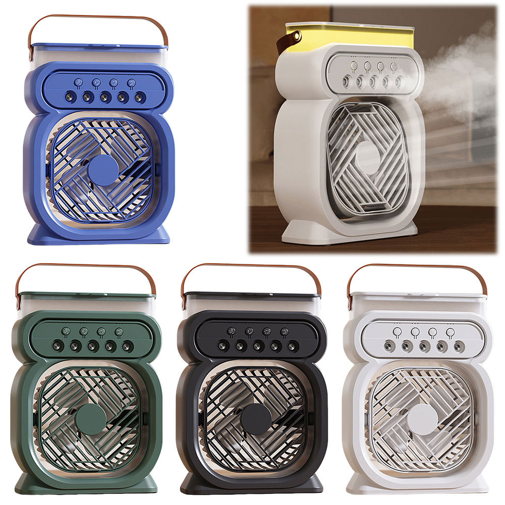 USB 3 In 1 Portable Air Cooler with Led Lights,3 speed and humidifier - Image 6