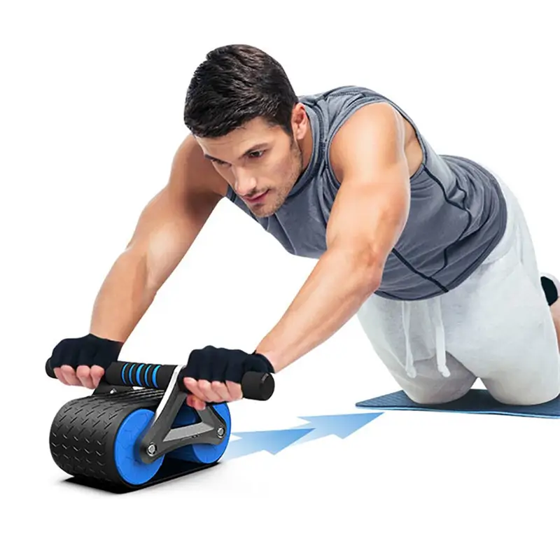 BEST Double Wheel Abdominal Exerciser Women Men Automatic Rebound - Image 5
